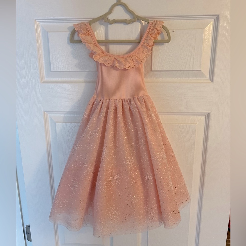 Formal Dress - Girls 6 - Easter Special Occassion Wedding - pink peach
